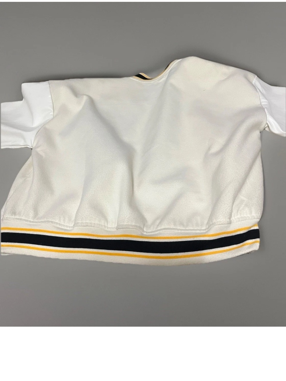 Rue21 White Varsity Jacket with Black and Yellow Lettering - Picture 4 of 5